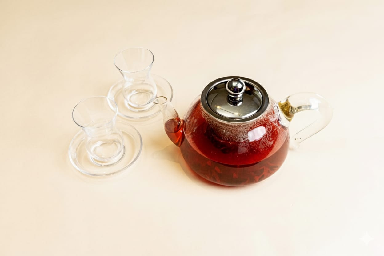 إبريق شاي أحمر