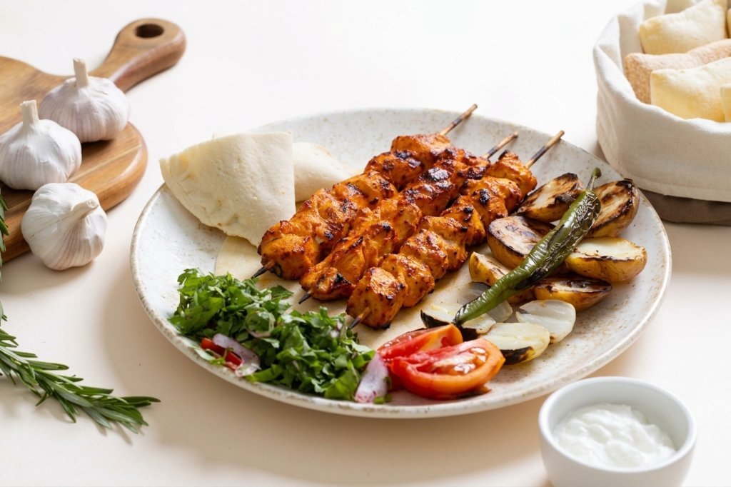 碳烤沙什里克鸡肉串